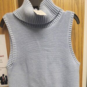Light blue J Crew sleeveless sweater